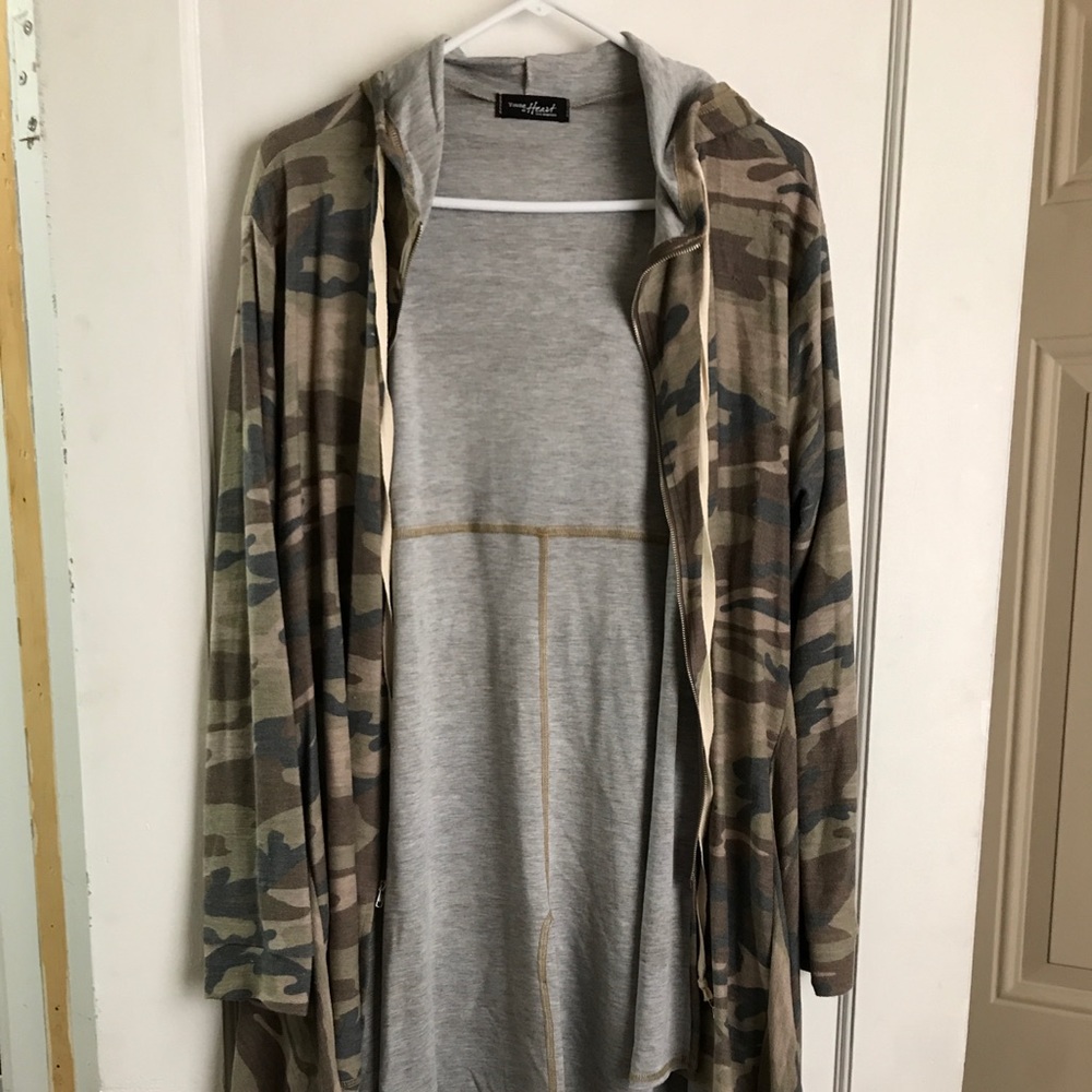 Camo cardigan